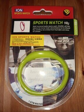ION Sports Watch Green Silicone Band New In Pkg